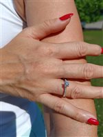 Vicenza - Piazzetta Palladio 2 - Anneau Salvini Femme Battito in Or blanc Diamante 0.31 Ct 81113447 - 81113447